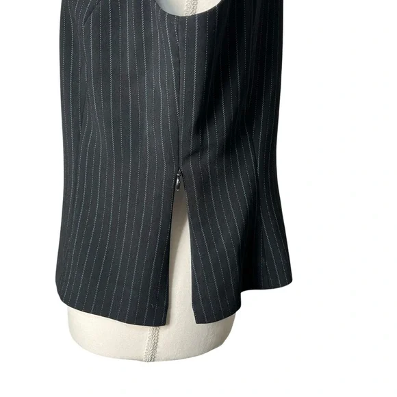 Tahari Authur S Levine Petite Suiting Camisole Women’s Top Size 12P Black Blue - Picture 5 of 7